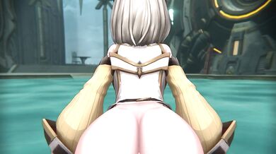 "Cumming on Nia as she rides her giant cock!"