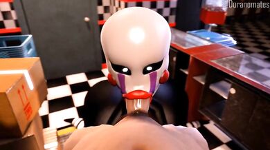 Puppet Gives You a Blowjob Behind the Counter for Winning a Game Does that work for you?
