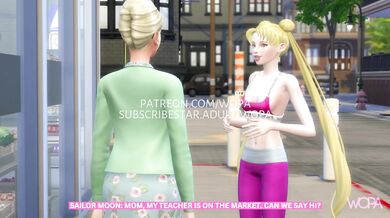 Sailor Moon gets caught seducing her teacher while at her parent's house, and is punished by a gangbang with their friends.