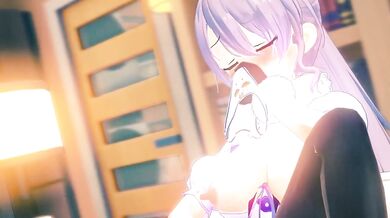 'Virtual Reality Sex with Moona and Hoshinova'