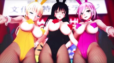 'The Curious Case of Yui, Mash, and Angela Bunny Girls'