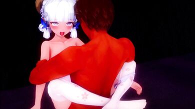 "Rainbow Warrior: Yae Miko and Ayaka's Lesbian Adventure!"