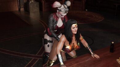 'Mighty Amazonian Queen Gets Double Penetrated by Badass Biker '