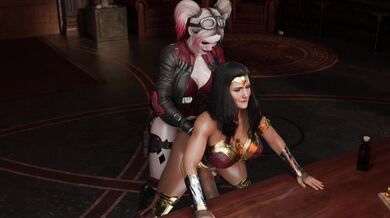 'Mighty Amazonian Queen Gets Double Penetrated by Badass Biker '