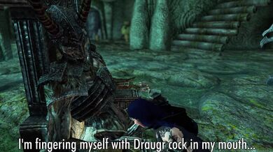 "The Erotic Journey of a Skyrim Warrioress and her Draugr Lover in the Land of Deathlords"