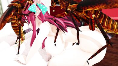 The Insect Queen takes on a group of men in the crowded motel room, leaving them begging for more.