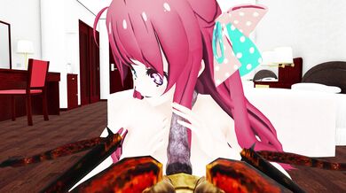 The Insect Queen takes on a group of men in the crowded motel room, leaving them begging for more.