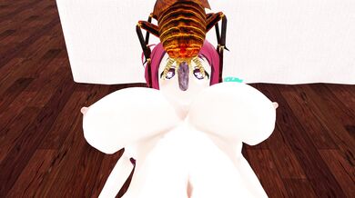 The Insect Queen takes on a group of men in the crowded motel room, leaving them begging for more.