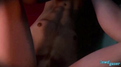 Rewritten: 'The Adventures of Aeris: A Hentai POV Footjob with Leather Boots and Lace-up Stockings - as seen through the eyes of LeWDGazer'.