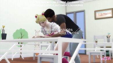 Sailor Moon gets caught cheating on her boyfriend with two classmates in this steamy hentai video.