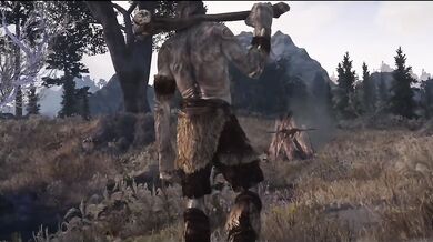 'Female Dragonborn Warrior Fights a Giant Ogre!'