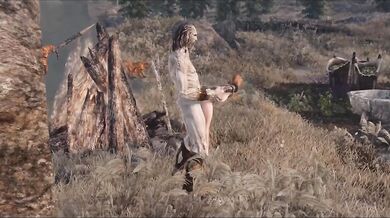 'Female Dragonborn Warrior Fights a Giant Ogre!'