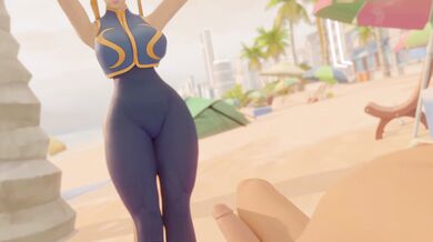 Rewritten as: "Street Fighter's Chun-Li Gets Fully Smeared"