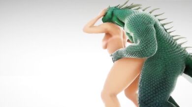 '3D Hentai - Monster Fucks Busty Blonde (DingHube3D)'