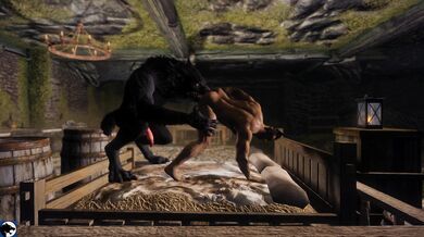 Walking in the park while no one sees, she takes off her clothes and starts to play