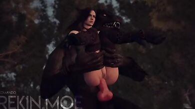 "The Sexy Shape-Shifter and the Lovely Elven Seductress: A Tale of Anal Penetration and Bestiality"