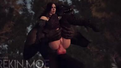 "The Sexy Shape-Shifter and the Lovely Elven Seductress: A Tale of Anal Penetration and Bestiality"