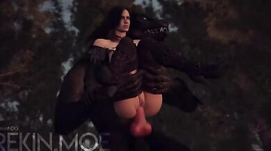 "The Sexy Shape-Shifter and the Lovely Elven Seductress: A Tale of Anal Penetration and Bestiality"