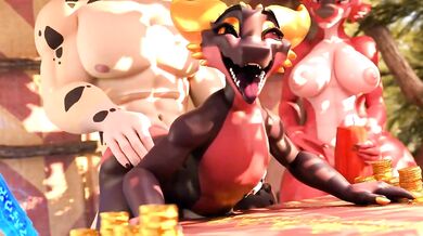 "Watch as the Xaz3D kobold and his doggy best friend enjoy a hot steamy night together in this hentai porn video!"