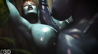 "Big tits and bums in the jungle."
