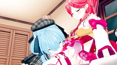 "Virtual Interactive Hentai Adventure with Hoshimachi, Suisei and One-Futa!"