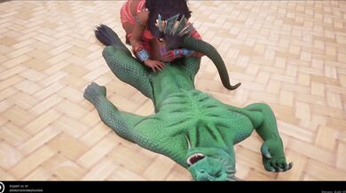 '"The Lustful Reptile" - A Tale of Two Hole Invasions, Creamy Explosions and Miniature Adoration'