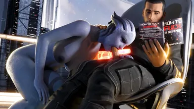 "Commander Shepard and Liara T'soni - Preptime [Nude] [Niisath] [No WM]"