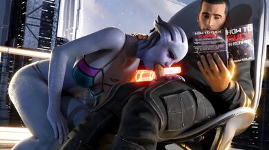 'Liara T'Soni - Commander's Preptime [Underwear] [Niisath][NO WM]'