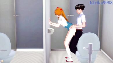 "Pantyhose-tearing, cock-worshipping Asuka Langley in the most intense, orgasmic sex scene you've ever seen!"