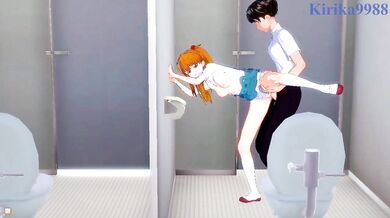 "Pantyhose-tearing, cock-worshipping Asuka Langley in the most intense, orgasmic sex scene you've ever seen!"