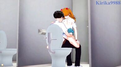 "Pantyhose-tearing, cock-worshipping Asuka Langley in the most intense, orgasmic sex scene you've ever seen!"