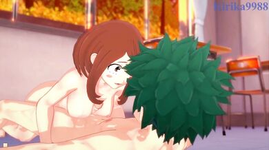 'Teacher's Pet: Ochako Uraraka and Izuku Midoriya get caught having sex in the classroom'