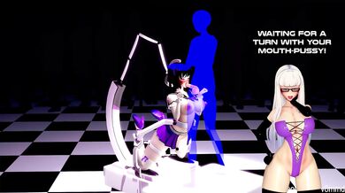 'Saki the MILF gets a sexy makeover by her hot young masseuse and puts on her leather boots, Saki Ladyboots edition.'