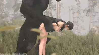 "The Erotic Adventures of Lara Croft: Raped by a Werewolf"