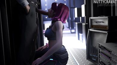 "Overwatch's Sexiest Heroine: D.VA Backstage Naughtiness with a Nutty Cravat!"