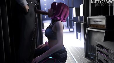 "Overwatch's Sexiest Heroine: D.VA Backstage Naughtiness with a Nutty Cravat!"