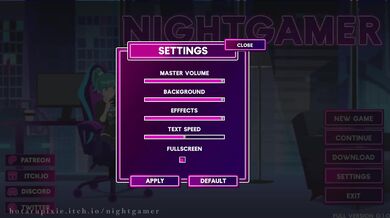 "Midnight Lover: The Nightgamer's Bedtime Adventure"