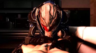 'Mass Effect: Commander Shepard Gets a Blowjob from a Turian Whore Named Scrungusbungus'