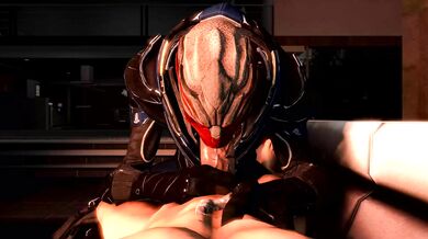 'Mass Effect: Commander Shepard Gets a Blowjob from a Turian Whore Named Scrungusbungus'