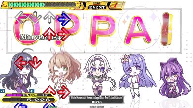 "Uncensored Dance Dance Revolution (Version 1)! A forbidden passion!"