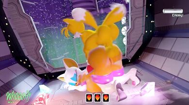 "Rogue Tail against Rouge the Bat"