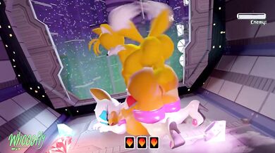 "Rogue Tail against Rouge the Bat"