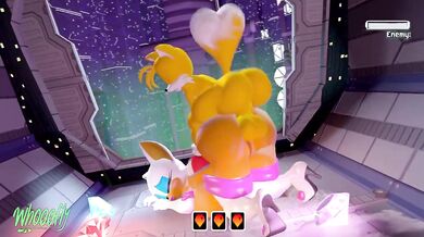 "Rogue Tail against Rouge the Bat"