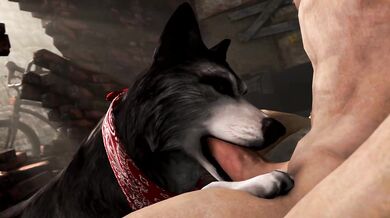 'Mastiff Gives A Pumping Handjob To A Dashing Tall Stranger'