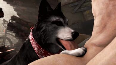 'Mastiff Gives A Pumping Handjob To A Dashing Tall Stranger'