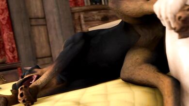 'Sir, it is my honor to inform you that your Doberman has completed his task of fucking the Scrungusbungus.'