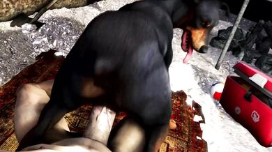 "Getting a Doggy Style Ride from an Obedient Doberman (Scrungusbungus)"