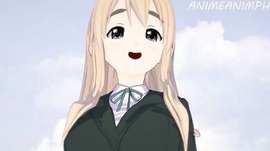 Tsumugi Kotobuki, the busty president of K-ON! and her big tits take center stage in this hentai porn video.