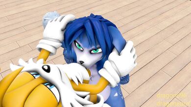 "Maneater takes the plunge: Krystal's first anal"