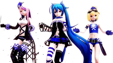 Hey! Check out Miku, Rin and Luka in their sexiest dance ever – Baaam!!!